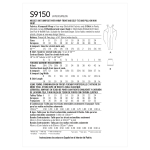 Naiste trikookombinesoon ja miniseelik, Simplicity Pattern #S9150 