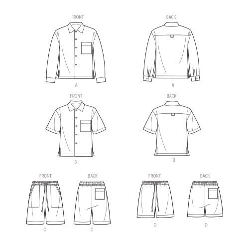 Simplicity lõikekomplekt S9758 MEN`S SHIRTS AND SHORTS BY NORRIS DANTA FORD, SS9758 