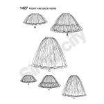 Women`s Tulle Skirt in 3 lenghts, Simplicity Pattern #1427 