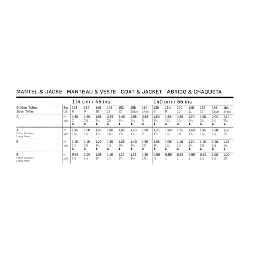 Mantel ja jakk 128- 164cm, Coat & Jacket Burda 9532 