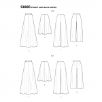 Misses` Skirt and Pants, Simplicity Pattern #S8885 
