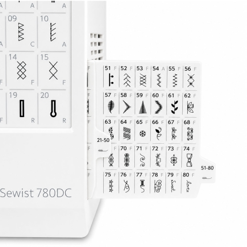 Sewing machine Janome Sewist 780DC More stitch patterns hided!