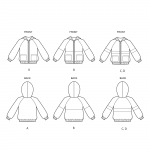Laste ja tüdrukutetrikoo Hooded jakk, Simplicity Pattern #S8999 