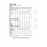 Topid naistele, Simplicity Sewing Pattern S9178A, suurused: A (XXS-XS-S-M-L-XL-XXL) 