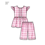 Child`s and Girl`s Sleepwear and Robe, Simplicity Pattern #8272 