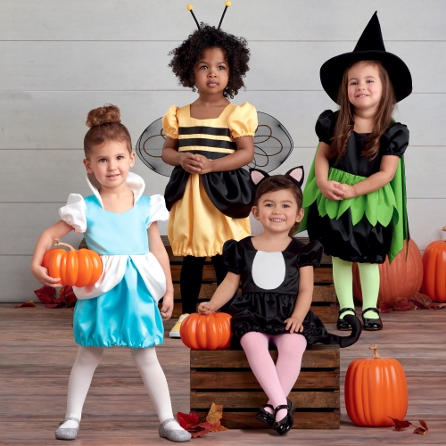 Valik mudilase Halloweeni kostüüme, suurused: 1 / 2-1-2-3-4, Simplicity Pattern #S 8976 