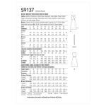 Naiste kleit risthõlmaga seljal, Simplicity Pattern #S9137 