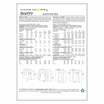 Выкройка: Misses` Tunic, Butterick B6099 