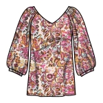 Швейные выкройки Simplicity S9334 Misses` and Women`s Tops in Two Lengths 