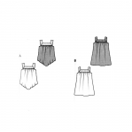 Pluus & kleidike 86 - 122 cm, Top & dress, Burda 9580 
