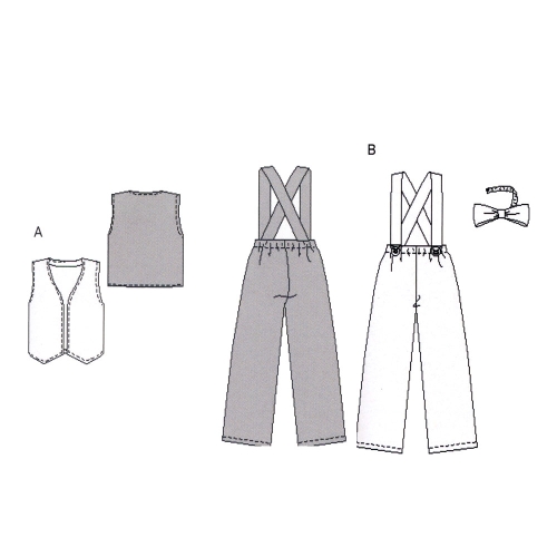 Klounid, Lõiked suurustele (Eur Sizes) Naised: 38(M)-48(XL) ja mehed 44(S)-54(XL)  / Clowns / Burda 3841 