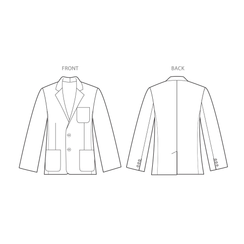 Meeste voodriga bleiser, Simplicity Pattern #S8962 