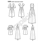 Naistele, ja pluss-suurusesnaistele Imeliselt Istuv: kleidid, Simplicity Pattern #1800 