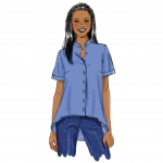 Выкройка: Misses` Shirt, Butterick B5786 