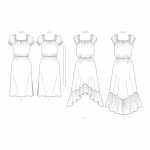Выкройка: Misses` Dress, Butterick B6757 