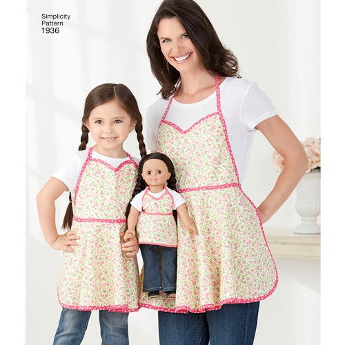 Laste põlled, suurused: A (S - L / S - L), Simplicity Pattern #1936 