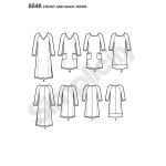 Naiste trikookleit, suurused: A (10-12-14-16-18-20-22), Simplicity Pattern #8548 