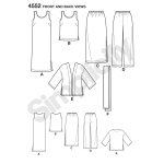 Women`s & Plus Size Smart and Casual Wear, Sizes: BB (20W - 28W), Simplicity Pattern #4552 