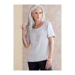 Выкройка: Misses` & Misses` Petite Scoop-neck Tops, A (XS-S-M-L-XL), Butterick, B6797A 