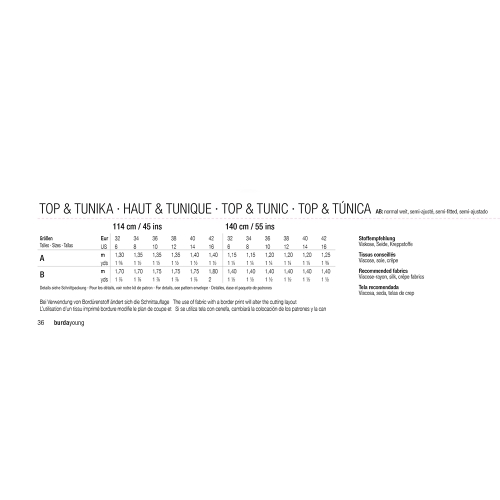 Выкройка Nr.32-42, Burda Style Nr.6404 