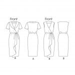 Выкройка: Misses`, sizes: Women`s Dress, Butterick B5898 