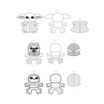 Simplicity Sewing Pattern 18` Plush Aliens SS9515OS 