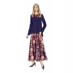 Выкройка: Misses` Top, Tunic, Skirt and sall, Butterick B6636 