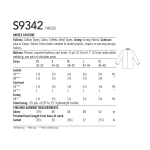 Швейные выкройки Simplicity S9342 Unisex Costume, A (XS-S-M-L-XL) 