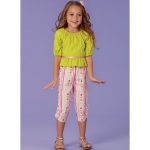 Выкройка: Girl`s Dress, Top, Capris and 45 cm (18` inch) Doll Dress, Kwik Sew K0261 