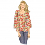 Ompelukaavat: Misses` V-Neck or Scoopneck, Cold-Shoulder Tops, Butterick B6457 