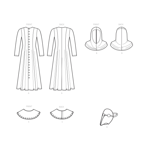 Simplicity Sewing pattern S9253 UNISEX COSTUMES, SS9253A, Sizes: A (XS-S-M-L-XL) 