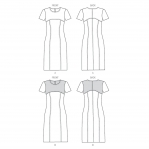 Sewing Pattern: Misses`, sizes: Women`s Dress, Butterick B6033 
