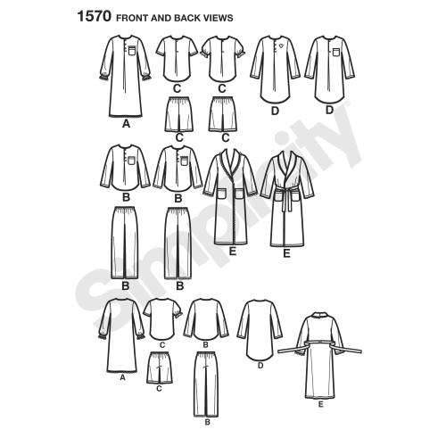 Laste, tüdrukute, ja poiste salongiriided, Simplicity Pattern #1570 