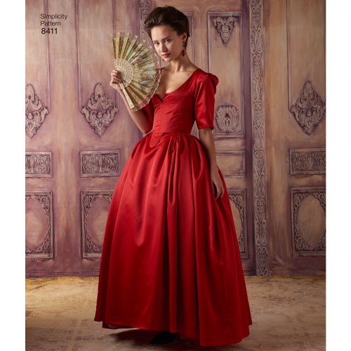 Naiste 18. sajandi kostüüm, Simplicity Pattern # 8411 