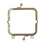 Twin hinged metal interchangeable bag frame, bag fastening,108cm 