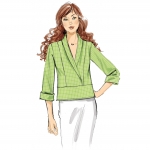 Выкройка: Misses` Surplice, Paneled Tops , Butterick B6417 