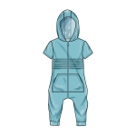 Simplicity Sewing Pattern S9486 Toddlers` Knit Jumpsuit 