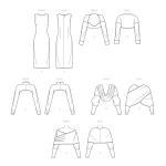 Simplicity lõiked S9372 Preili trikookleit ja kerge nööpideta jakk, A (XXS-XS-S-M-L-XL-XXL) 