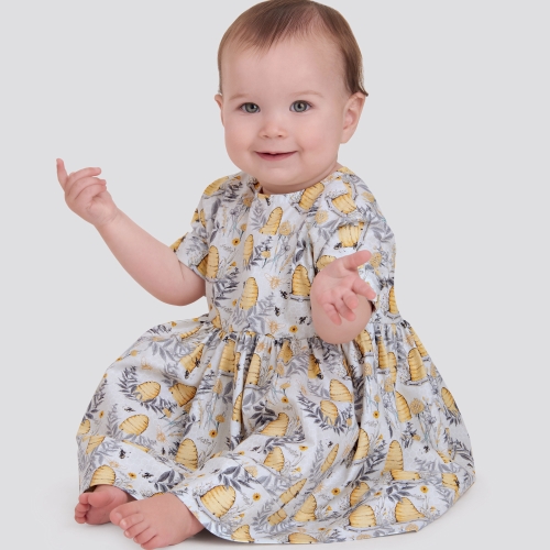 Simplicity Sewing Pattern S9243 Babies´ Dresses, A (XS-S-M-L) 