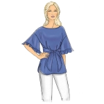 Ompelukaavat: Misses` Top and Sash, Butterick B6685 