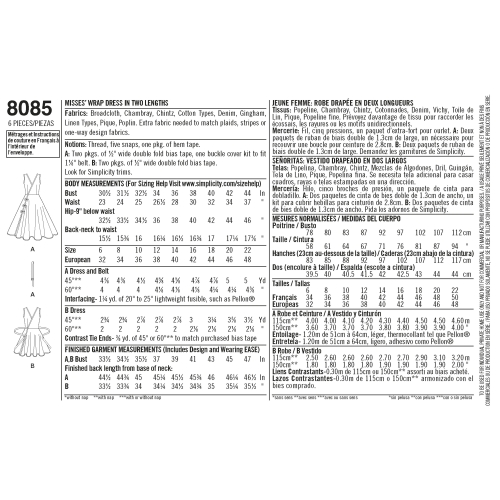 Naiste vintage 1950`ndate hõlmikkleit kahes pikkuses, Simplicity Pattern #8085 