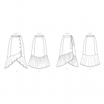 Выкройка: Misses` Skirt, Butterick B6773 