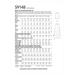 Naiste seelikud ja topp Simplicity Pattern #S9148 