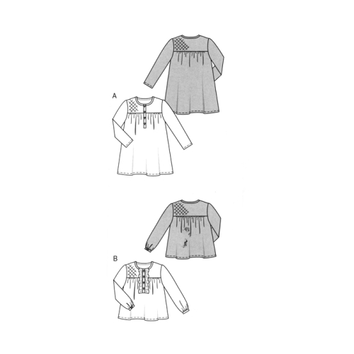Kleit & tuunika 86 - 116cm, Dress & tunic/ Burda 9503 