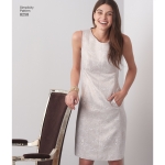 Naiste ja pluss-suurusega naistele Imeliselt Istuv kleit, Simplicity Pattern #8258 