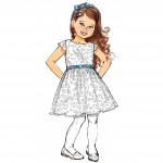 Ompelukaavat: Children`s, sizes: Girls` Dress, Butterick B6201 