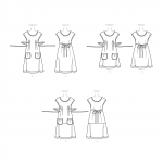 Naiste kleidid, suurused: A (XS-S-M-L-XL), Simplicity Pattern #S9122 