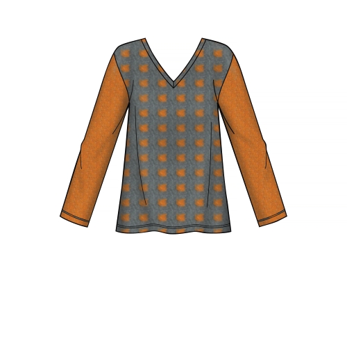 Naiste trikoo sviiter-topid variatsioonidega, Simplicity Pattern #S8950 