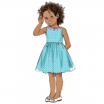 Ompelukaavat: Children`s, sizes: Girls` Dress, Butterick B6201 