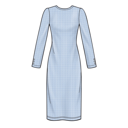 Naiste trikoo kaheosaline sviiter-kleit, topid, seelikud, Simplicity Pattern #S8982 